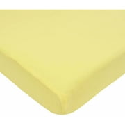 American Baby Co. Cotton Supreme Jersey Knit Fitted Crib Sheet, Yellow