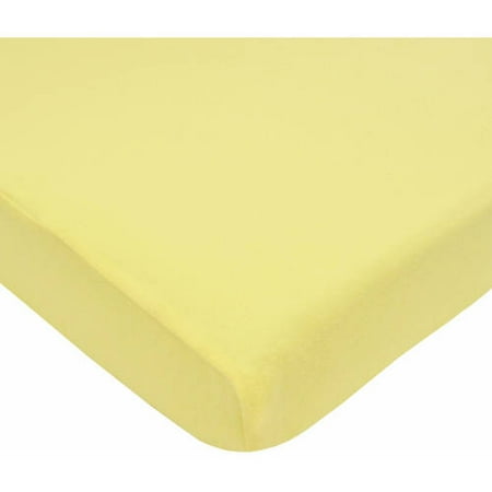 American Baby Company 100% Cotton Supreme Jersey Knit Fitted Crib Sheet for Standard Crib and Toddler Mattresses, Maize