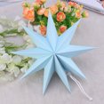 thumbnail image 4 of EeaseMX Pantalla de papel para lámpara, hecha a mano, con forma de estrella, accesorio ecológico, 30 cm (azul cielo), 4 of 7