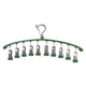 thumbnail image 1 of Inteprter Organizador de mallas Colgador de ropa Gancho de almacenamiento Mano de obra multicolor Tamaño compacto Ahorro de espacio Clip de Almacenamiento y organización del hogar Verde, 1 of 6