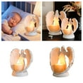 thumbnail image 7 of Angel Candlestick Holder – Pure White Winged Figurine with Candle, Bereavement Gift for Remembrance, Funeral Decor, or Spiritual Home Tabletop Display, 7 of 7