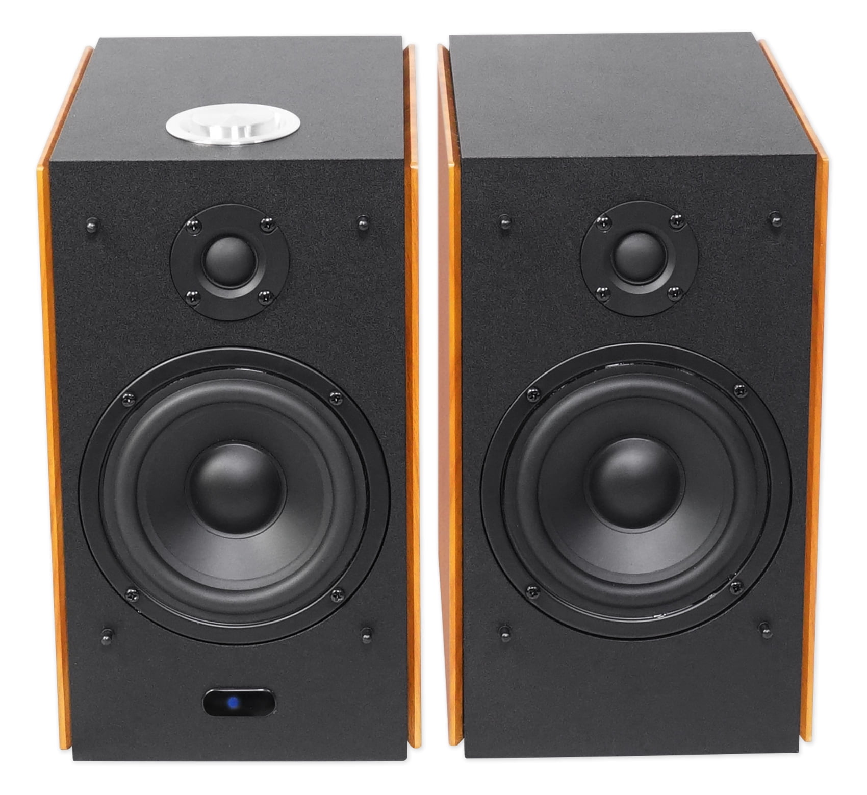(2) Rockville HD5 5" Powered Bookshelf Speakers Bluetooth Monitors w/29" Stands