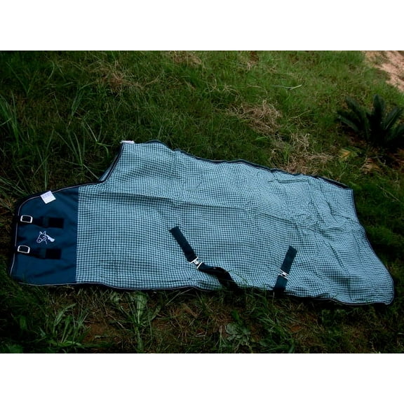 60" Horse Cotton Sheet Blanket Rug Summer Spring Green 5307