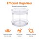 thumbnail image 2 of Organizador Lazy Susan con forma de tocadiscos Amazon Basics, 2 niveles, transparente, 2 of 7