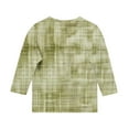 thumbnail image 5 of Frwgonr Girls Shirt Green Kids Crewneck Tops Fashion Tees Size 3T-12, 5 of 5