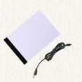 thumbnail image 3 of MasteelfCA A4 Light Table LED Copy Board Artcraft Tracing Light Pad Box Art Design Stencil Drawing Thin Pad Copy Lightbox with USB Cable (White), 3 of 7