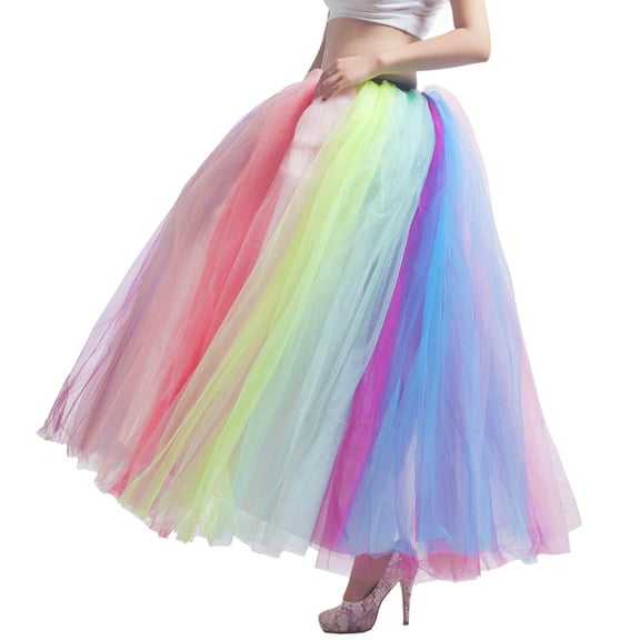 Women A-Line Tulle Skirt - Vintage Tulle Bubble Tutu Skirt Bridesmaid Petticoat Tutu for Women Womens Tutu Skirt 80s for Women Holiday Tutus for Women and Girls
