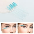 thumbnail image 3 of 50 Pcs Disposable Mascara Wands, Crystal Eyebrow Spoolies Brush for Eyelash Extensions, Eye Lash and Makeup Brush (Blue), 3 of 14