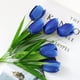 thumbnail image 5 of Ramo de Tulipanes Artificiales 1 Azul 1 Blanco 1 Rojo Día de la Independencia 6 Cabeza Ramo de Tulipanes Seda y Alambre 31 Cm Diámetro de la Cabeza de la Flor 3 Altura 5 Día ANGGREK  Otros, 5 of 8