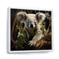 thumbnail image 2 of Designart "Cute Koala from Australia I" Animals Framed Wall Art - Traditional Green Koala Entryway Framed Wall Art Print, 2 of 6