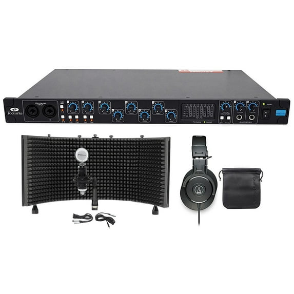 Focusrite SAFFIRE PRO 40 Audio Interface+Headphones+Studio Mic+Isolation Shield