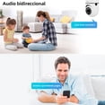 thumbnail image 3 of 2pcs Cámara De Seguridad Wifi De 360° Visión Nocturna Alarma, 3 of 4