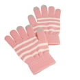 thumbnail image 3 of Fosmon Touchscreen Gloves with three conductive finger tips - Pink/White, 3 of 6