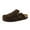 Dark brown, variant on Cushionaire Canoe Genuine Suede Clogs for Women Footwear with Moc Toe Design – Casual Slip On Womens Shoes
