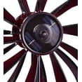 thumbnail image 4 of Plow & Hearth Solar Lighted LED Flower Metal Wind Spinner with Bi-Direction Rotors, 4 of 5