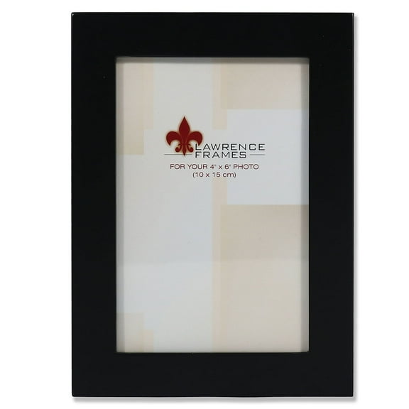 Lawrence Frames Black Wood Picture Frame, Multiple Sizes