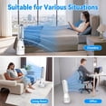 thumbnail image 5 of Bladeless Tower Fan, 25 inch Standing Air Circulation Floor Fan, 36-45dB Low Noise DC Brushless Motor Smart Fan For Home Office Dorm, 5 of 8