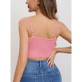 thumbnail image 4 of Women’s Sexy Adjustable Spaghetti Crop Tank Tops Summer Sleeveless Ribbed Knit Cami Tops, 4 of 5