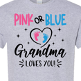thumbnail image 4 of Inktastic Pink or Blue Grandma Loves You T-Shirt, 4 of 5