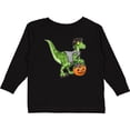 thumbnail image 3 of Inktastic Trick or Treat Franken-Raptor Boys or Girls Long Sleeve Toddler T-Shirt, 3 of 5