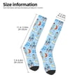 thumbnail image 2 of Yiaed Cartoon Rocket With Space Print Great elasticity Adult Stockings Sports socks for Men and Women, 2 of 6