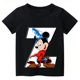 thumbnail image 3 of Camiseta de algodón con combinación de letras y nombre personalizada para niños, camiseta de manga corta con fuente ABCDEF de Disney Mickey Mouse, 3 of 5