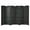 Black, variant on Costway 6-Panel Room Divider 6Ft Weave Fiber Folding Privacy Screen Black