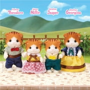 Calico Critters Maple Cat Family, Set of 4 Collectible Doll Figures