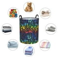 thumbnail image 6 of Daiia Magical Mushrooms and Flowers Round Laundry Basket with Handles Thickened Waterproof Circular hamper,Dirty Clothes Storage Basket for Bedroom,Bathroom,College Dorm-Medium, 6 of 8