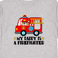 thumbnail image 4 of Inktastic Fireman Daddy is a Firefighter Boys or Girls Long Sleeve Toddler T-Shirt, 4 of 5