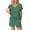 Blue Green, variant on Ekouaer Womens Lounge Sets Comfy 2 Piece Sleepwear V Neck Cute Pajamas Shorts Set for Summer Pjs