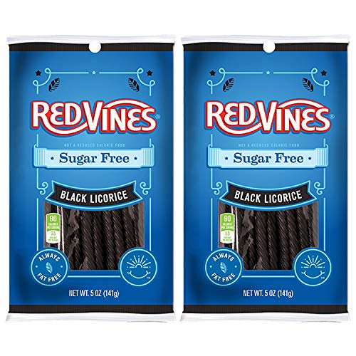 Sugar Free Red Vines 2 Pack Black Licorice Twists Walmart Com Walmart Com
