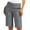 Gray, variant on Fashion Women's Summer Shorts Casual Twill Solid Color Shorts Half Short Pants with Pocket
