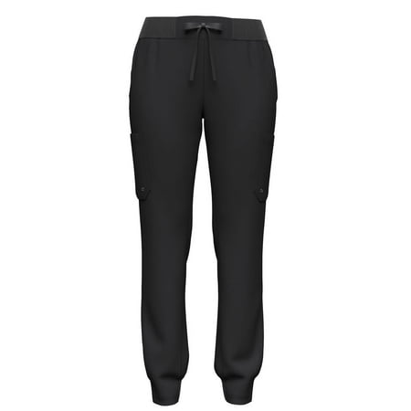 Women's 5-Pocket Stretch Yoga Jogger Scrub Pants with Rib Waist - Comfortable Fit, Stylish, 13 Colors, Sizes XS to 2XL