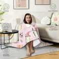thumbnail image 4 of Wearable Blanket,Kawaii Halloween Ghost Pattern Hooded Wearable Flannel Blanket for Adults & Teens,Winter Poncho Shawl Wrap Cape Cozy Anti-Pill,60"x80", 4 of 5