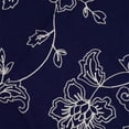 thumbnail image 3 of Zelouf Freya Chain Stitch Embroidery On Rayon  , Sewing, DIY, Crafts Fabric by the Yard, Navy/ivory, 1 Yard, 3 of 3