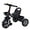 Black, variant on Kids Tricycles Kids Balance Bike 3-Wheel Bike With Storage Box Front Basket & Back Basket