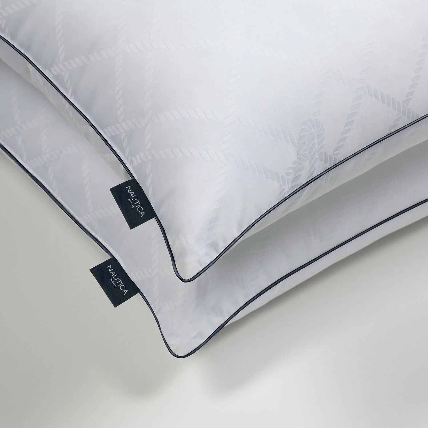 New Nautica Rigger Standard Pillow Sham Black Reversible