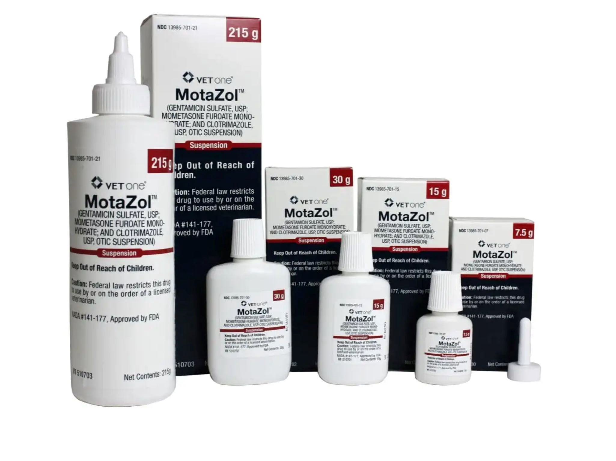MotaZol Otic Suspension 30GM Bottle, Otis Externa Treatment Ear for Dogs
