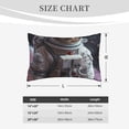 thumbnail image 4 of Honeii Cat Astronaut In Space Pattern Decorative Throw Pillow Case - Elevate Your Couch, Sofa, or Bed with Stylish Home Decor-16"x24", 4 of 6