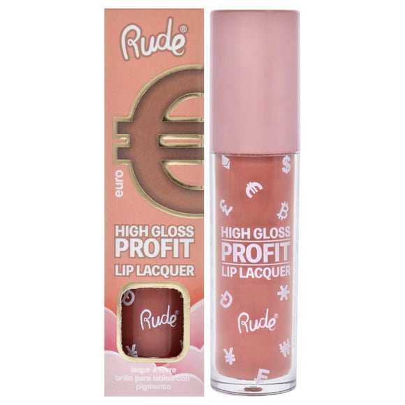 Laque à lèvres High Gloss Profit - Euro de Rude Cosmetics pour femme - Brillant à lèvres 0,141 oz
