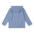 thumbnail image 5 of WOYY Big Boys Upf 50+ Sun Protective Jacket Lightweight Long Sleeve Sun Shirt, Blue, 5 of 6