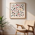 thumbnail image 6 of Sushi Pattern - Painting Sushi Japanese Food Pattern Kitchen Decor Watercolor Illustration Seafood Unframed Wall Art Print 16 x 16 inches, 6 of 9