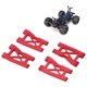 thumbnail image 5 of Brazo De Suspensión Delantera, Brazo De Suspensión Trasera Delantera De Metal De Aleación De Aluminio Resistente Al Desgaste Para Latrax Teton 1/18 RC Car ANGGREK Rojo, 5 of 8