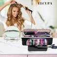 thumbnail image 4 of Bolsa de viaje ELCUPA, herramientas grandes para el cabello con organizador de alfombrillas, 4 of 4