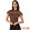 Brown, variant on DARING DIVA Women's Lace Floral Short Sleeve Sheer Blouse S Purple