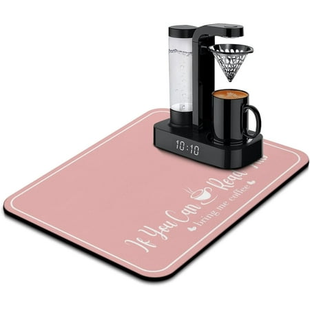 

Coffee Mat 18inx24in Coffee Bar Mat for Countertops Absorbent Hide Stain Anti-Slip Coffee Bar Accessories Fit Under Coffee Machine Mat dish drying mats for kitchen