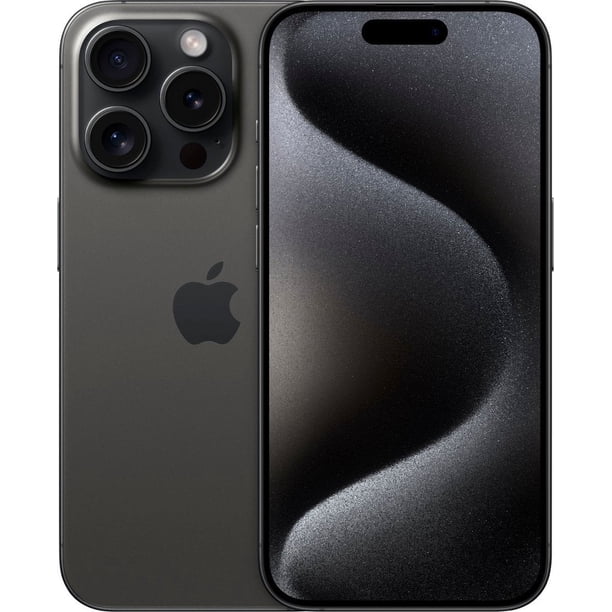 Apple iPhone 15 Pro Reacondicionado - Completamente Desbloqueado - 1 TB Titanio Negro