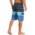 thumbnail image 3 of INSPIRE CHIC Men's Striped Drawstring Waist Vacation Beach Shorts with Pockets 30 Navy Blue, 3 of 4