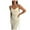 Beige, variant on IROINNID Women's Sheath Dress Summer Slim Fit Open Back Suspended Dress Solid Color Elastic Waist Dress